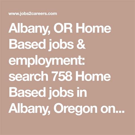 Monday to Friday +1. . Jobs in albany oregon